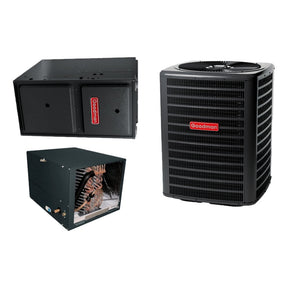 Goodman 3 TON 14.5 SEER2 Horizontal Heat Pump system with 96% AFUE 80k BTU 2 stage Low NOx Furnace (GSZH503610, CHPTA3630C4, GMVC960804CN)