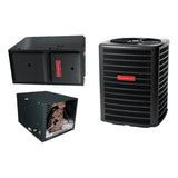 Goodman 2 TON 15 SEER2 Horizontal AC system with 96% AFUE 40k BTU 2 stage Low NOx Furnace (GSXM402410, CHPTA3026B4, GMVC960403BN)