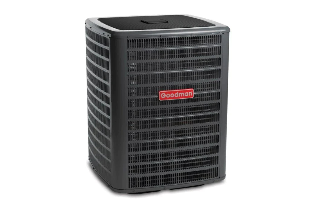 Goodman 2 TON 17.2 SEER2 Horizontal AC Only system with blower and coil (GSXC702410, CHPTA3026B4, MBVC1201AA-1)