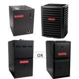 Goodman 16 SEER 2 Stage 4.0 TON complete split DOWNFLOW AC system with Luxury class furnace