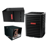 Goodman 16 SEER 2 Stage 4.0 TON complete split HORIZONTAL AC system with Luxury class furnace