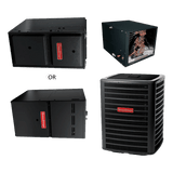 Goodman 18 SEER 2 Stage 3.0 TON complete split HORIZONTAL AC system with Luxury class furnace