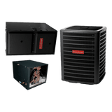 Goodman 16 SEER 2 Stage 5.0 TON complete split HORIZONTAL AC system with Luxury class furnace