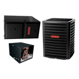Goodman 16 SEER 2 Stage 3.0 TON complete split HORIZONTAL AC system with Luxury class furnace