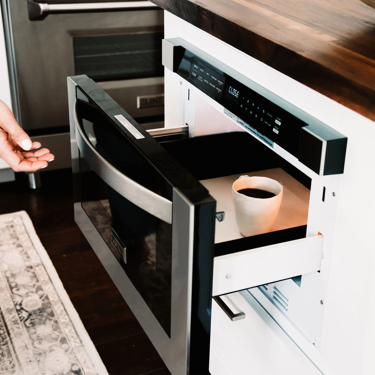 ZLINE 24" 1.2 cu. ft. Built-in Microwave Drawer in Stainless Steel (MWD-1)