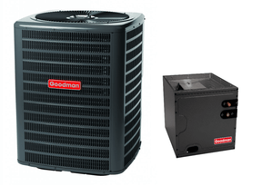 Goodman 2 TON 14.3 SEER2 AC Only condenser and vertical coil (GSXH502410, CAPFA3022D6)