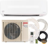 Goodman Mini Split 9,000 BTU 18 SEER2, Inverter Ductless Air Conditioner with Heat Pump System, Energy-Efficient Mini Split Air Conditioner, Installation Kit Included, 230V