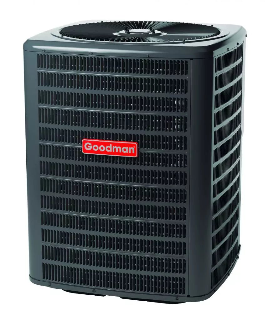 Goodman 1.5 TON 14.5 SEER2 Upflow Heat Pump system with 96% AFUE 40k BTU 2 stage Low NOx Furnace (GSZH501810, CAPTA3022A4, GM9C960403AN)
