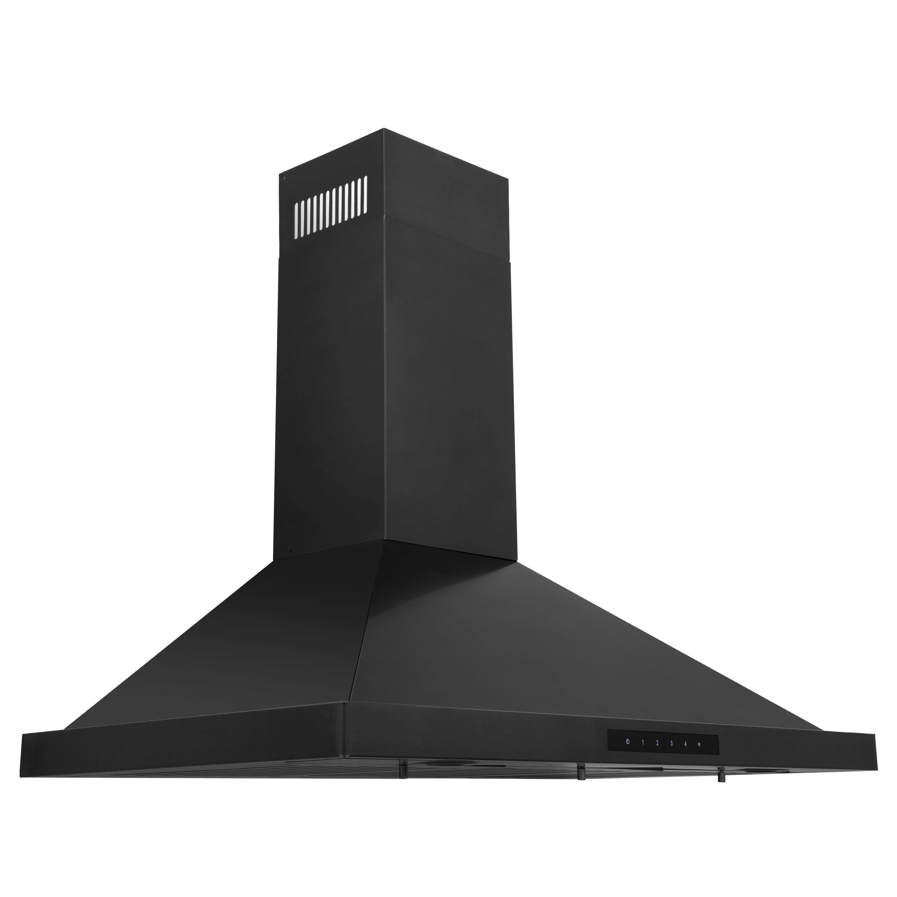 Black stainless steel wall best sale mount range hood