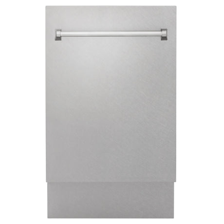 ZLINE 18" Tallac Series 3rd Rack Top Control Dishwasher in Custom Panel Ready with Stainless Steel Tub, 51dBa (DWV-18)