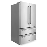 ZLINE 36 in. 22.5 cu. ft Freestanding French Door Refrigerator with Ice Maker in Fingerprint Resistant Stainless Steel (RFM-36)