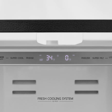 ZLINE 36 in. 22.5 cu. ft Freestanding French Door Refrigerator with Ice Maker in Fingerprint Resistant Stainless Steel (RFM-36)