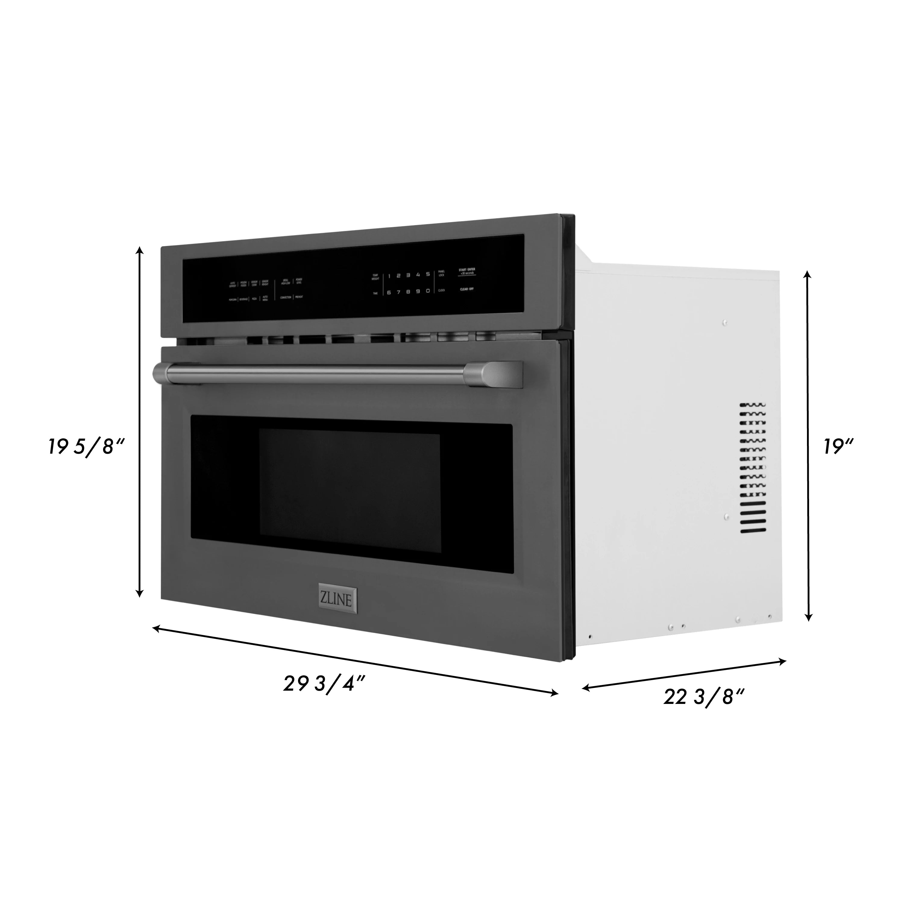 22 inch wide online built in microwave