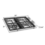 ZLINE 30" Dropin Gas Stovetop with 4 Gas Burners (RC30)