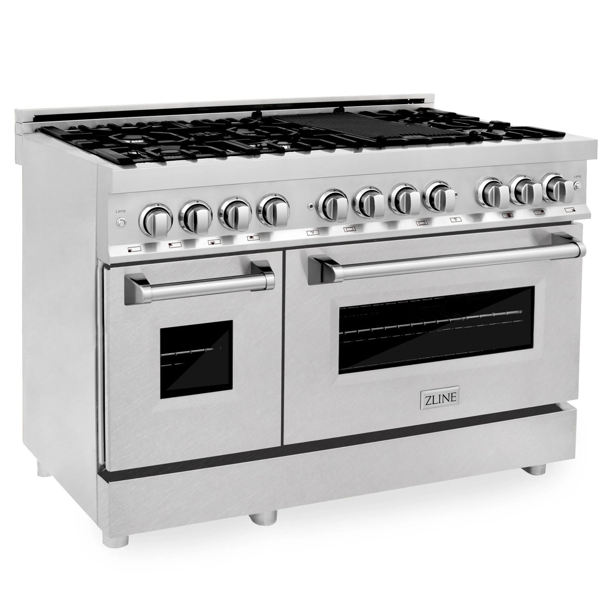 ZLINE 48" Professional Dual Fuel Range in Stainless Steel with Color Door Options (RA48)