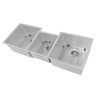 ZLINE 45" Breckenridge Undermount Triple Bowl Kitchen Sink with Bottom Grid and Accessories (SLT-45)