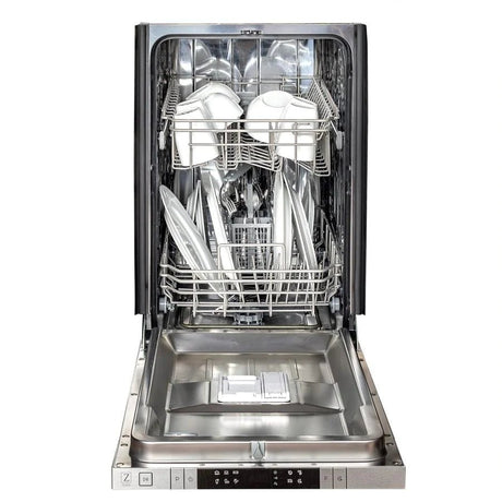 ZLINE 18 in. Compact Top Control Dishwasher 120-Volt with Stainless Steel Tub and Modern Style Handle