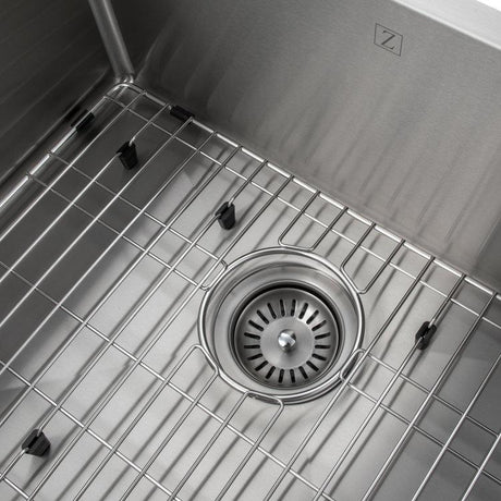 ZLINE 23" Meribel Undermount Single Bowl Kitchen Sink with Bottom Grid (SRS-23)