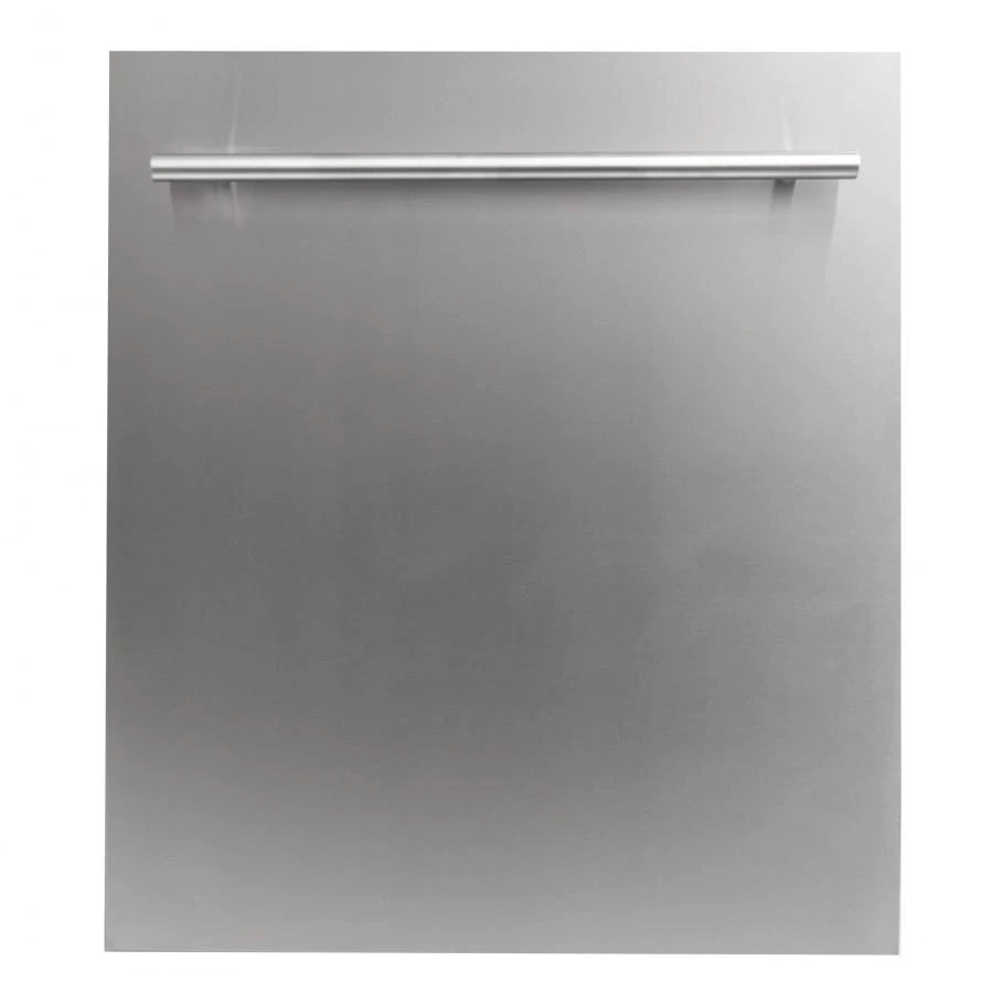ZLINE 24 in. Top Control Dishwasher in Hand-Hammered Copper with Stainless Steel Tub and Modern Style Handle