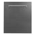 ZLINE 24 in. Top Control Dishwasher 120-Volt with Stainless Steel Tub and Traditional Style Handle