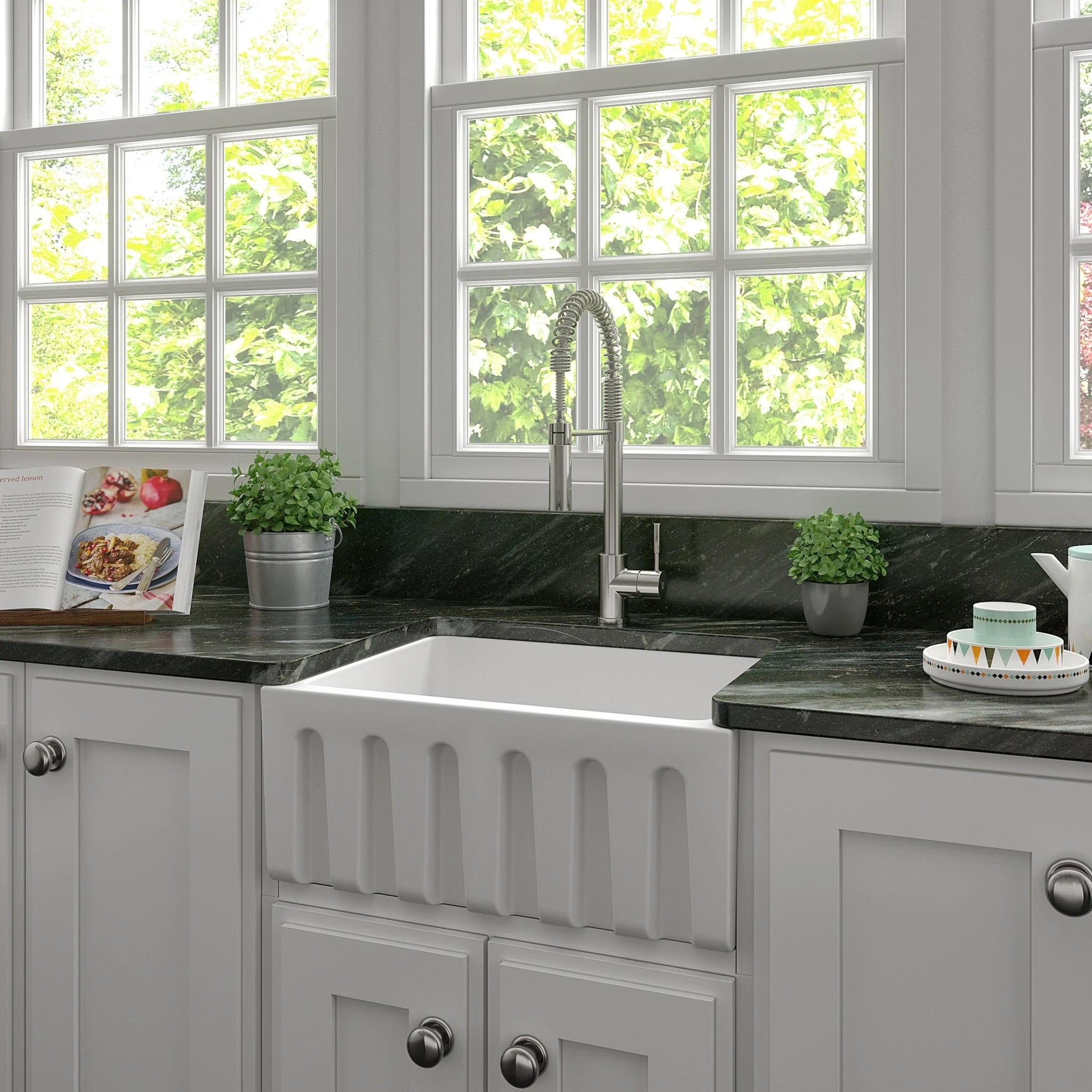 Buy Reversible Apron Front Fireclay Kitchen Sink