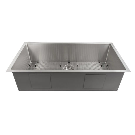ZLINE 33" Meribel Undermount Single Bowl Kitchen Sink with Bottom Grid (SRS-33)