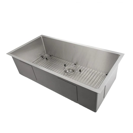 ZLINE 33" Meribel Undermount Single Bowl Kitchen Sink with Bottom Grid (SRS-33)