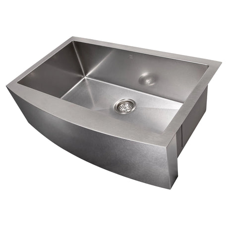 ZLINE 33" Vail Farmhouse Apron Mount Single Bowl Kitchen Sink with Bottom Grid (SAS)