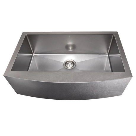ZLINE 33" Vail Farmhouse Apron Mount Single Bowl Kitchen Sink with Bottom Grid (SAS)