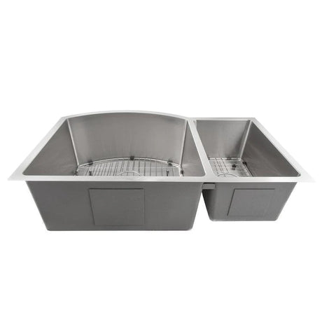 ZLINE 33" Cortina Undermount Double Bowl Kitchen Sink with Bottom Grid (SC70D)