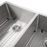 ZLINE 36" Anton Undermount Double Bowl Kitchen Sink with Bottom Grid (SR50D-36)