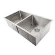 ZLINE 36" Anton Undermount Double Bowl Kitchen Sink with Bottom Grid (SR50D-36)