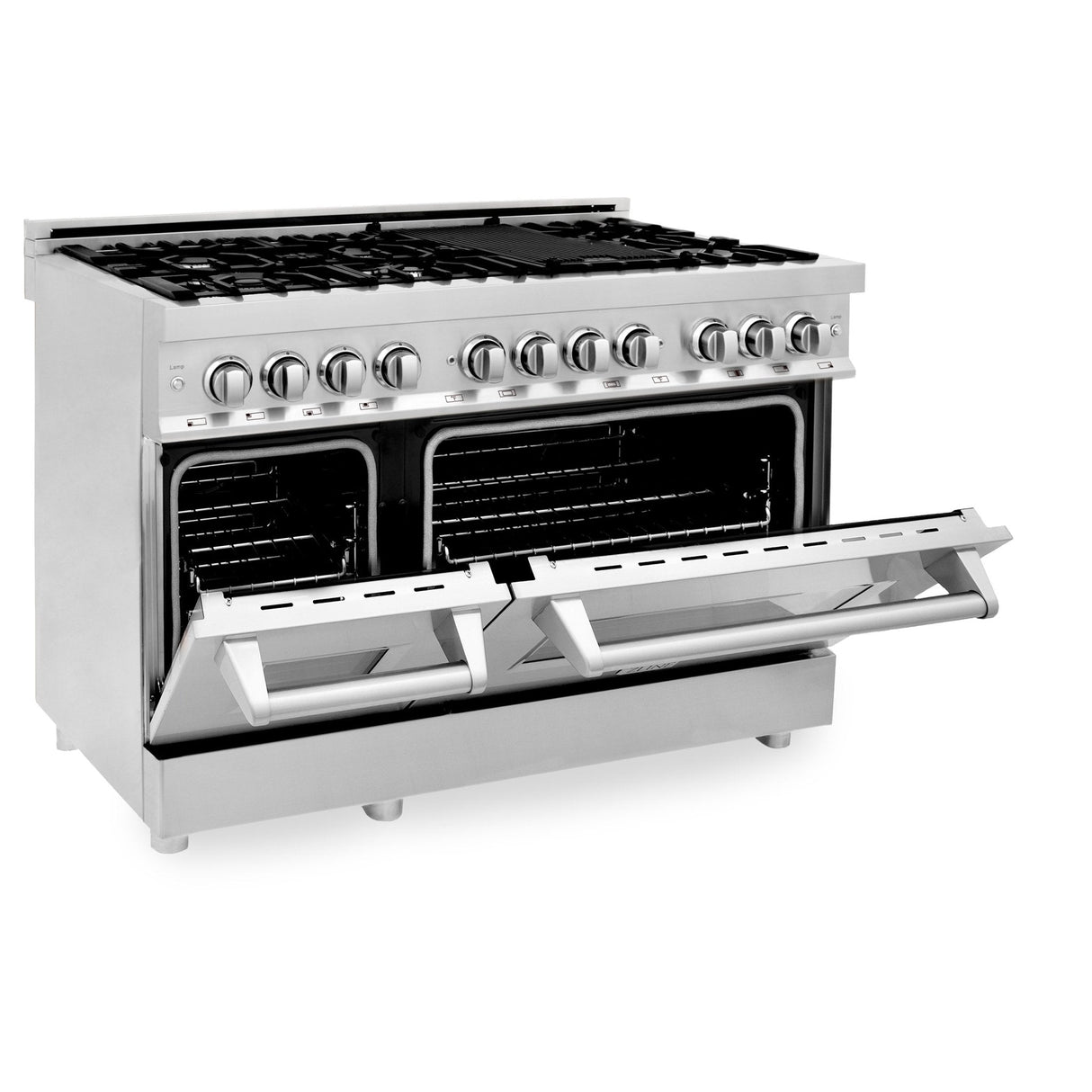 ZLINE 48" Professional Dual Fuel Range in Stainless Steel with Color Door Options (RA48)