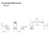 ZLINE Crystal Bay Bath Faucet with Color Options (CBY-BF)