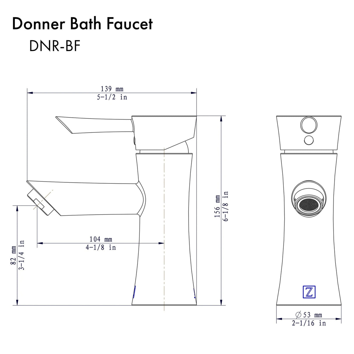 ZLINE Donner Bath Faucet in Chrome (DNR-BF-CH)