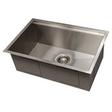 ZLINE 27" Garmisch Undermount Single Bowl Kitchen Sink with Bottom Grid and Accessories (SLS)