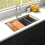 ZLINE 27" Garmisch Undermount Single Bowl Kitchen Sink with Bottom Grid and Accessories (SLS)