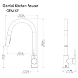 ZLINE Gemini Kitchen Faucet (GEM-KF)
