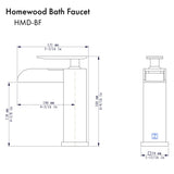 ZLINE Homewood Bath Faucet in Chrome (HMD-BF-CH)