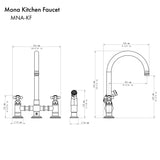 ZLINE Mona Kitchen Faucet with Color Options (MNA-KF)