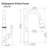 ZLINE Shakespeare Kitchen Faucet with Color Options (SHK-KF)