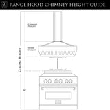 ZLINE Convertible Vent Wall Mount Range Hood in Stainless Steel & Glass (KN4)