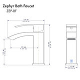 ZLINE Zephyr Bath Faucet with Color Options (ZEP-BF)